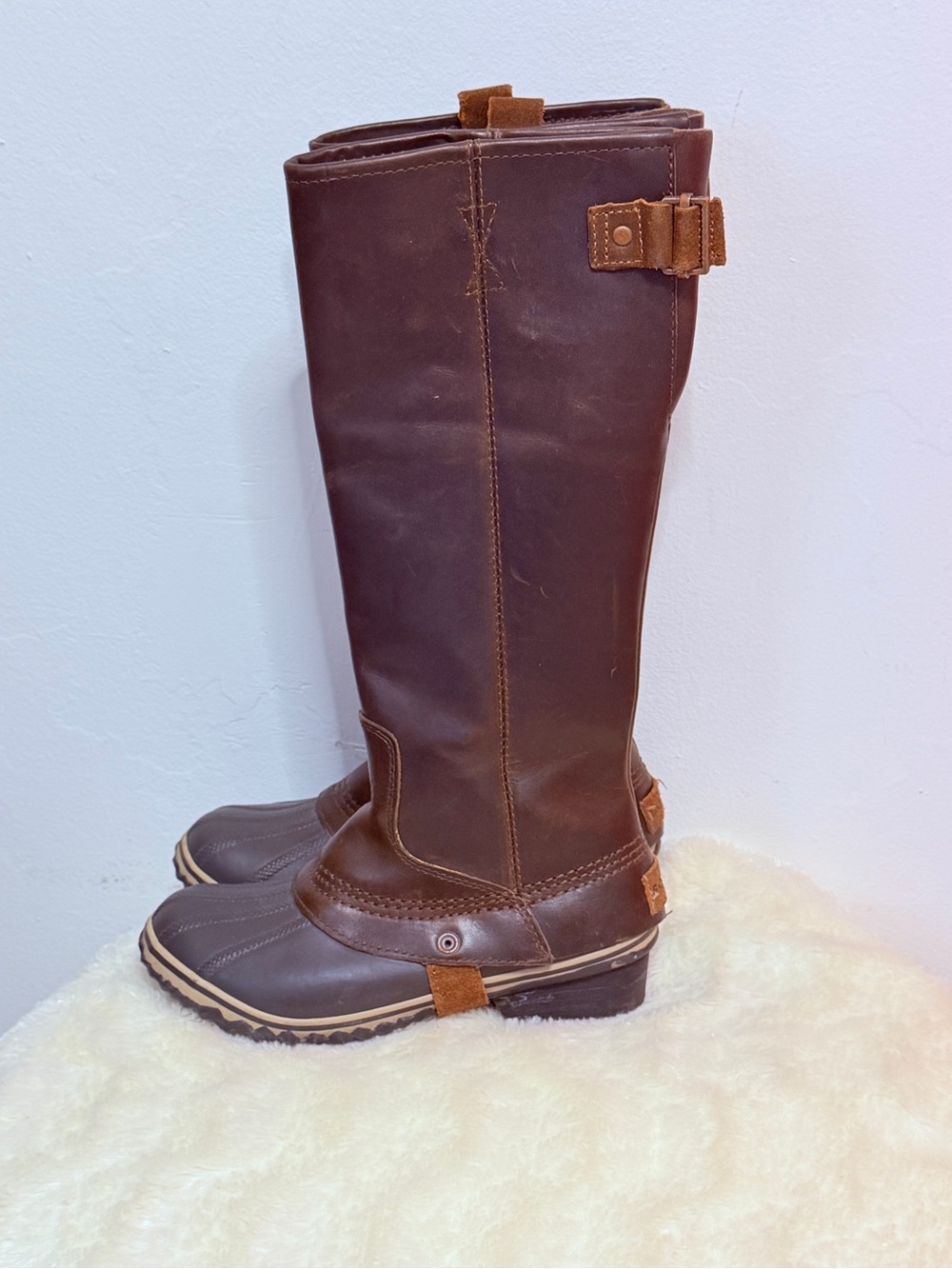 SOREL SLIMPACK TALL Equestrian Riding BOOTS Waterproof CHESTNUT Size 6